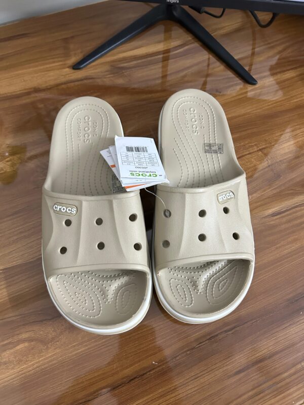 Crocs Bayaband Slides (Beige) - Image 3