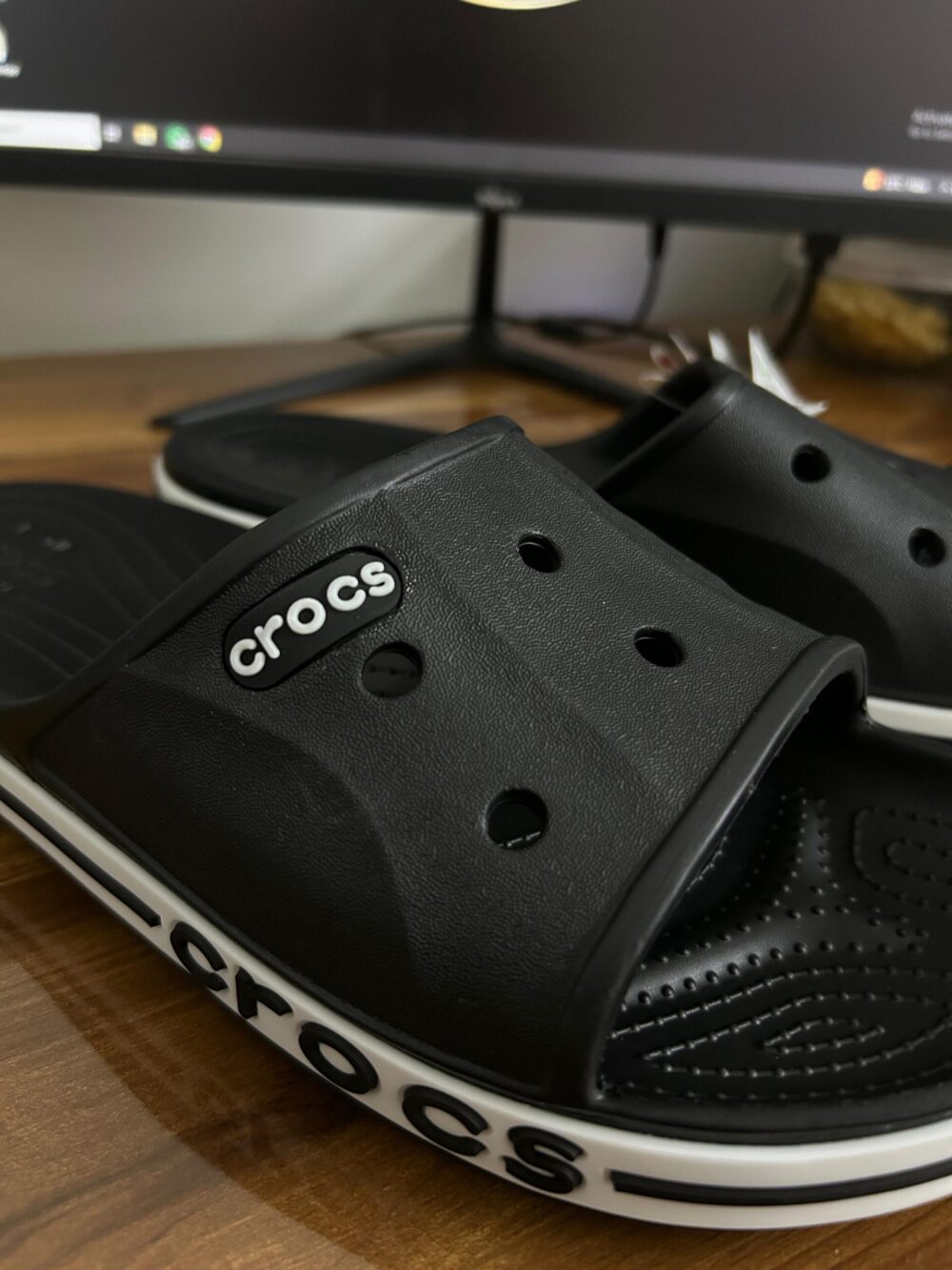 Crocs Bayaband Slides (Black) - Image 2