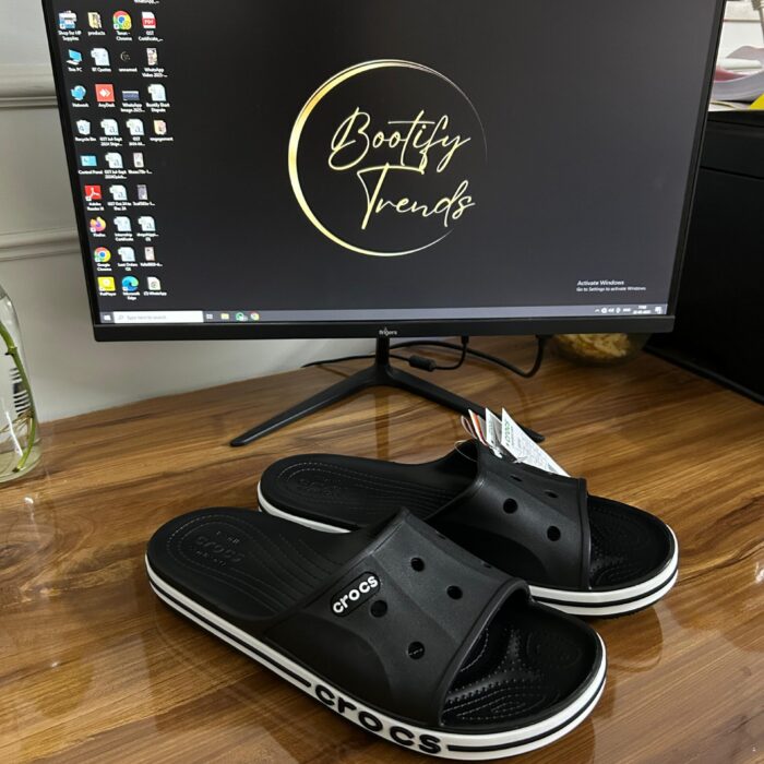 Crocs Bayaband Slides (Black)