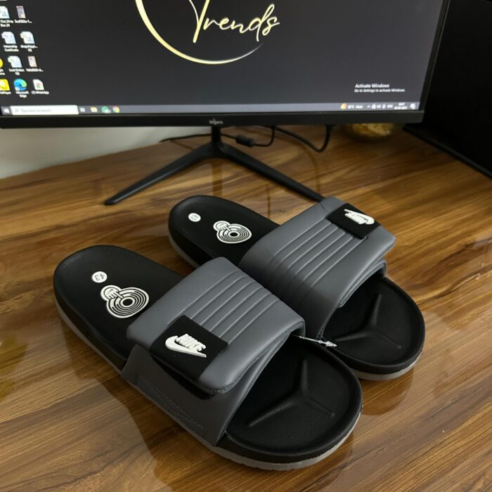 Nike Off Court Adjust Slides #1 (Black/Grey)