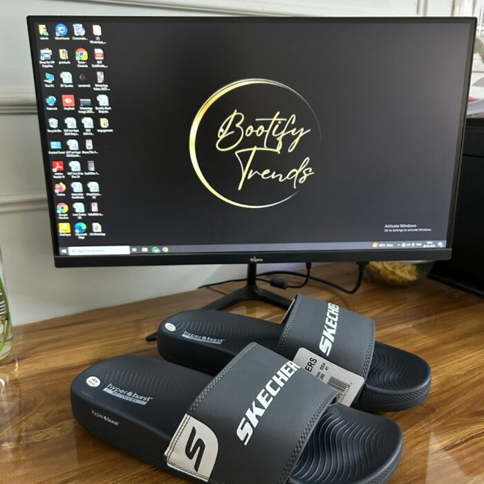 Skechers Hyper Burst Recovery Slides (Grey)