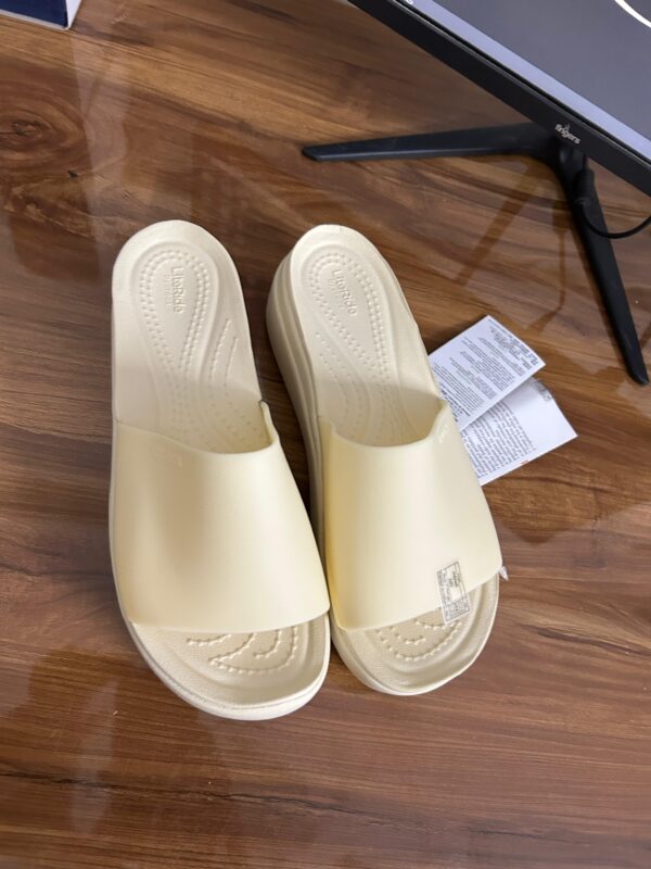 Crocs Brooklyn Women Slides (Beige) - Image 3