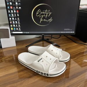 Crocs Bayaband Slides (White)