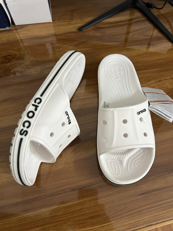 Crocs Bayaband Slides (White) - Image 2