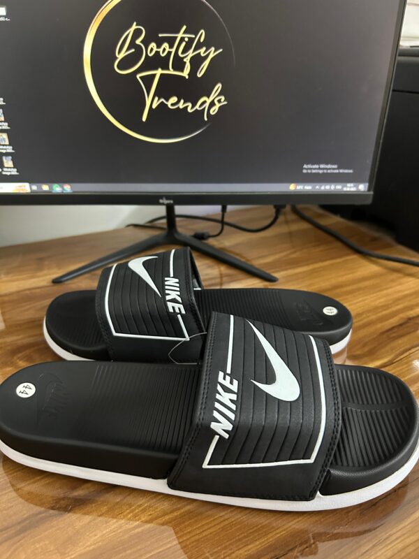 Nike Benassi JDI QS Slides (Black/White) - Image 2