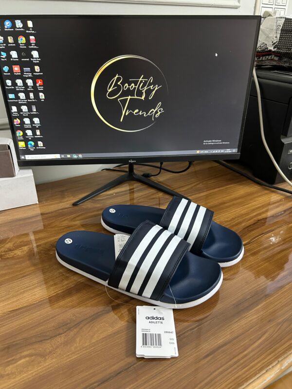 Adidas Adilette Slides (Navy)