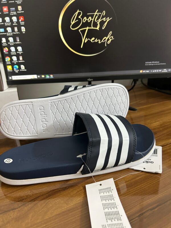 Adidas Adilette Slides (Navy) - Image 3