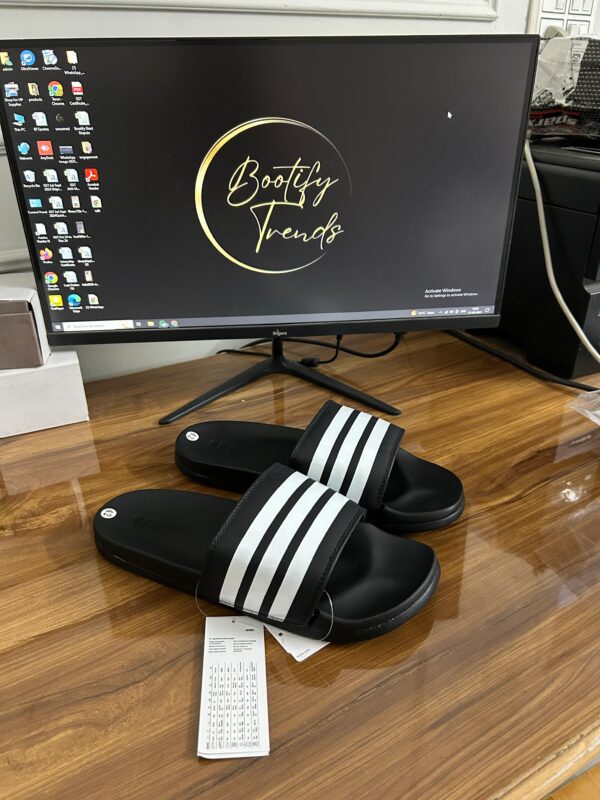 Adidas Adilette Slides (Black/White)