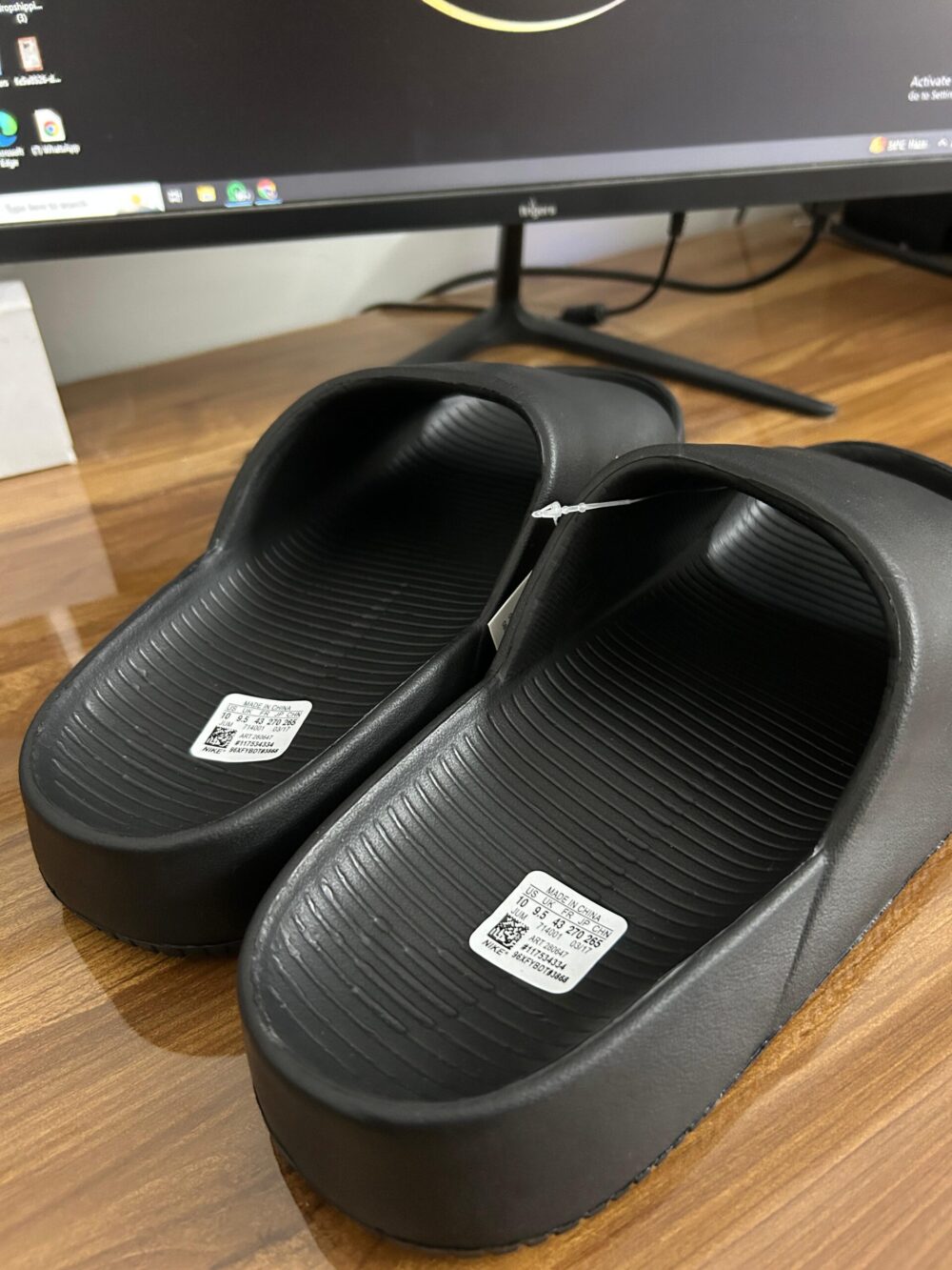 Nike Calm Slides (Black) - Image 2