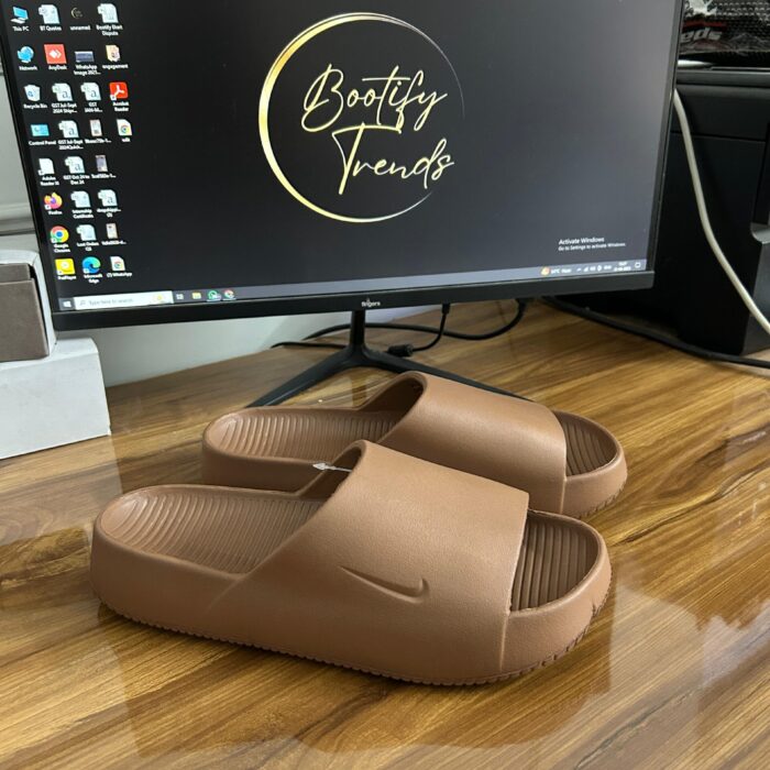 Nike Calm Slides (Brown)