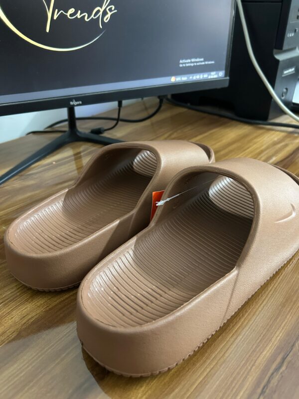 Nike Calm Slides (Brown) - Image 2
