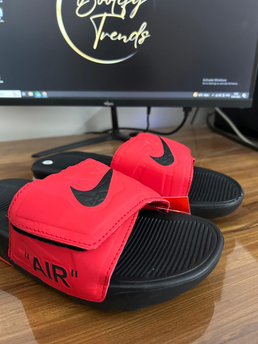 Nike Air Slides (Red) - Image 3
