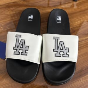 MLB LA Slides (White/Black)