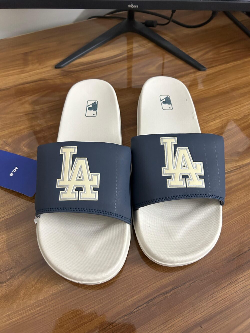 MLB LA Slides (Navy/Beige) - Image 2
