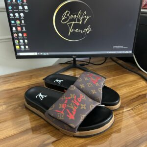 Louis Vuitton Monogram Slides (Brown)