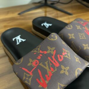 Louis Vuitton Monogram Slides (Brown)