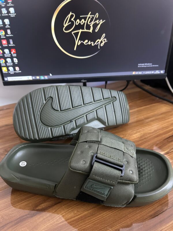 Nike Off Court Adjust Sport Wear Slides (Green) - Image 2