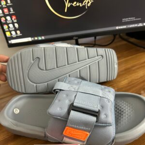 Nike Off Court Adjust Sport Wear Slides (Light Grey)