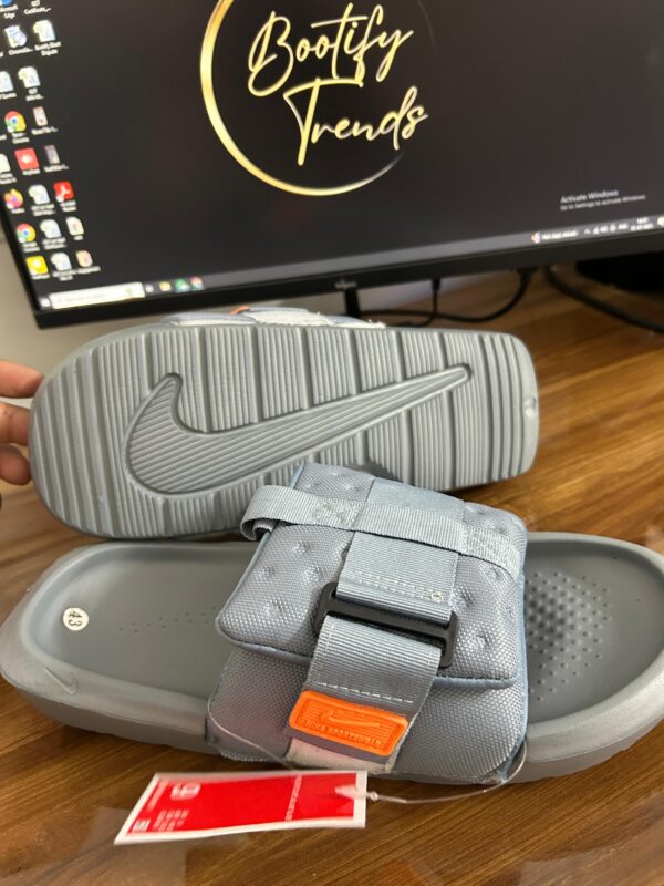 Nike Off Court Adjust Sport Wear Slides (Light Grey) - Image 2