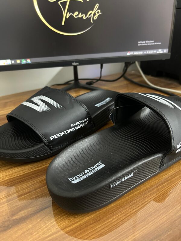 Skechers Hyper Burst Performance Slides (Black) - Image 3