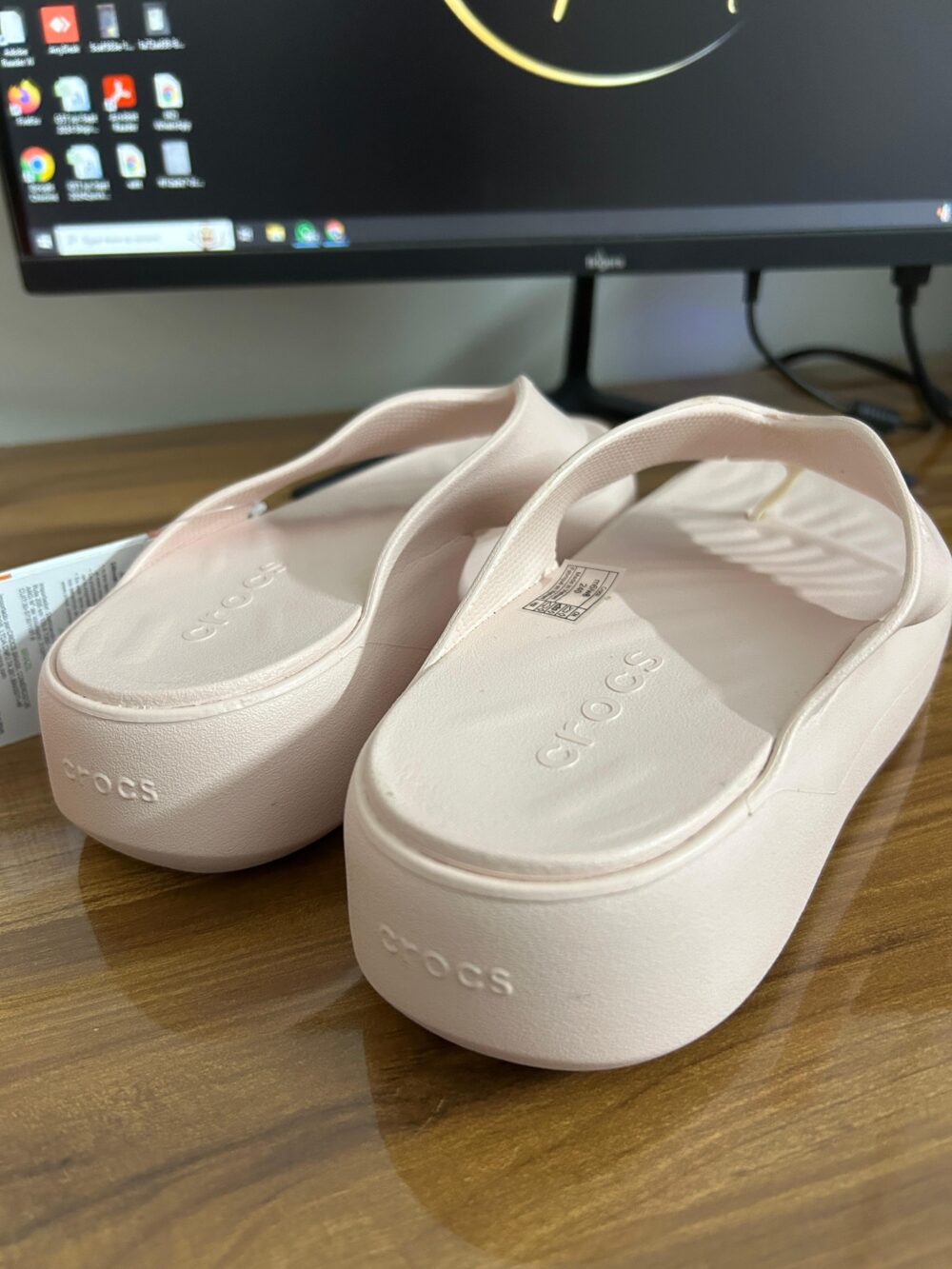 Crocs GetAway Platform Flip-Flops (Quartz/Pink) - Image 2