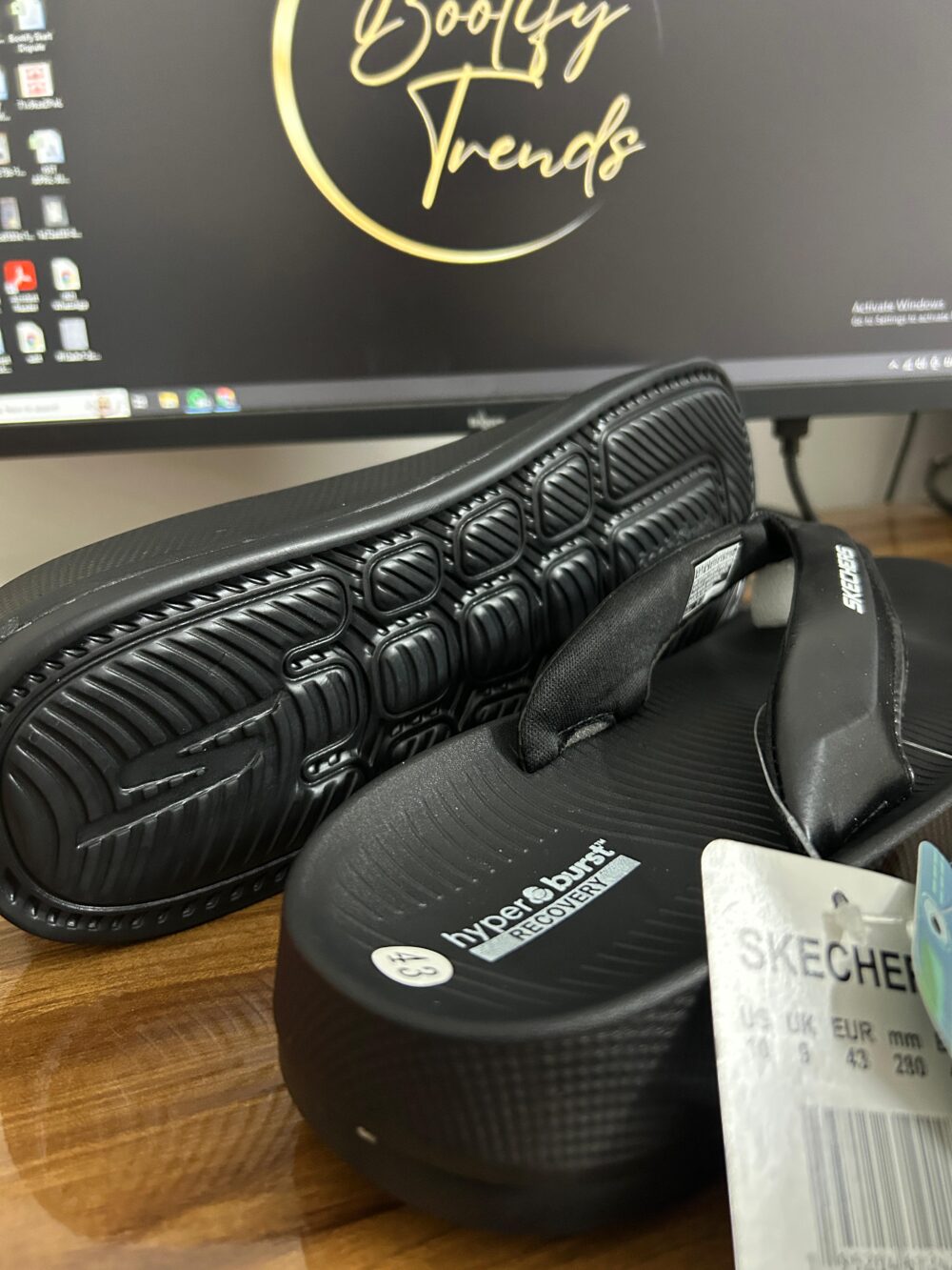 Skechers Hyper Simplex Slides (Black) - Image 2