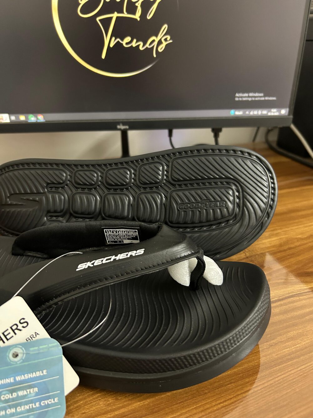 Skechers Hyper Simplex Slides (Black) - Image 3