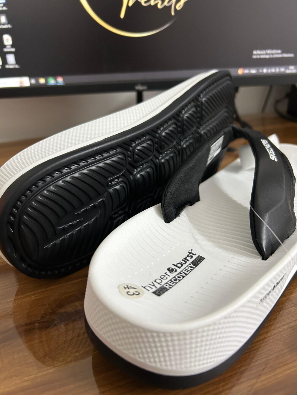 Skechers Hyper Simplex Slides (White) - Image 2