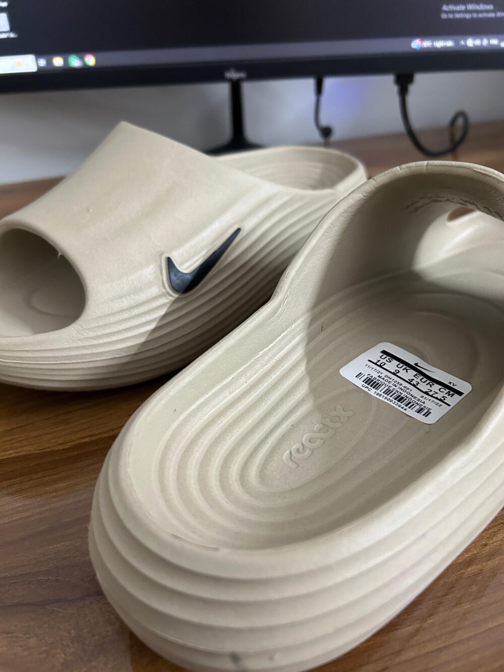 Nike ReactX Slides (Camel) - Image 2