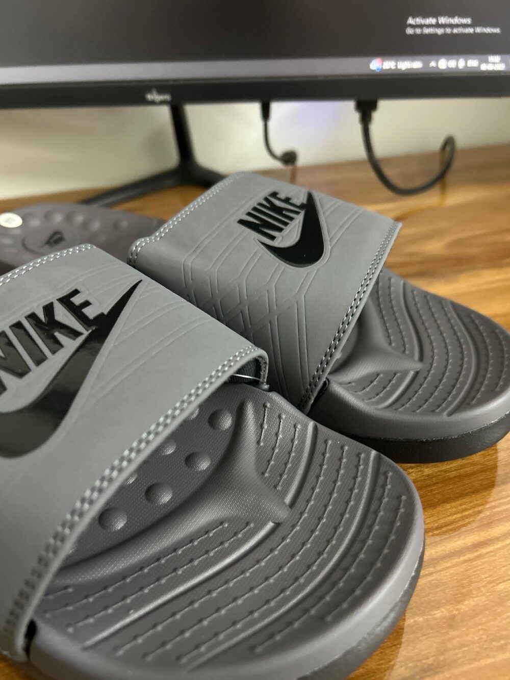 Nike Solar Soft Slides (Grey) - Image 3
