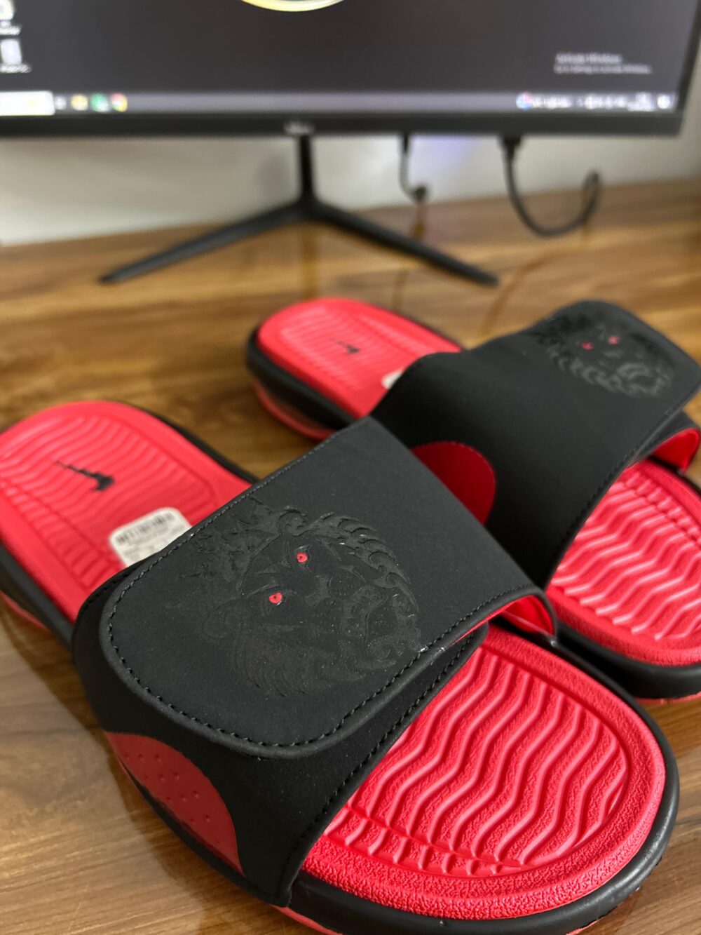 Nike AirMax Slides (Red) - Image 2