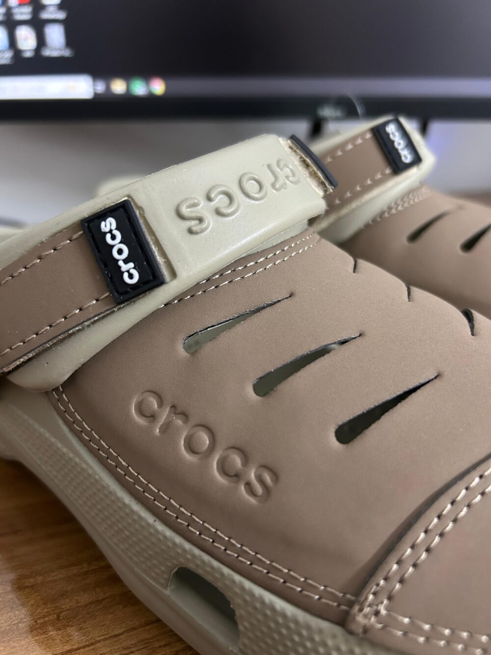 Crocs Yukon Clogs (Beige) - Image 2