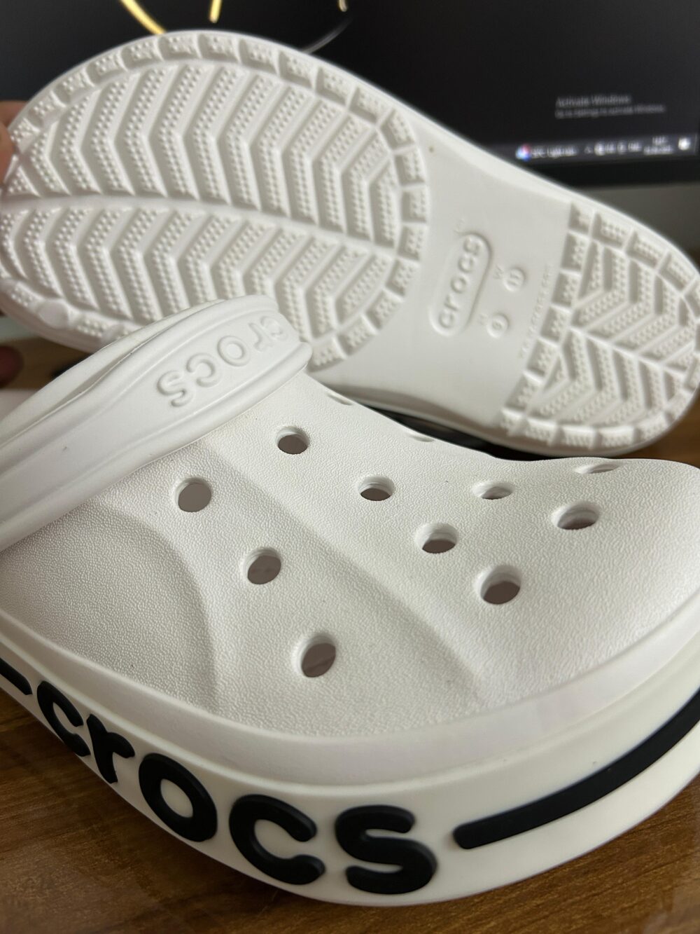 Crocs Bayaband Clogs (White) - Image 2