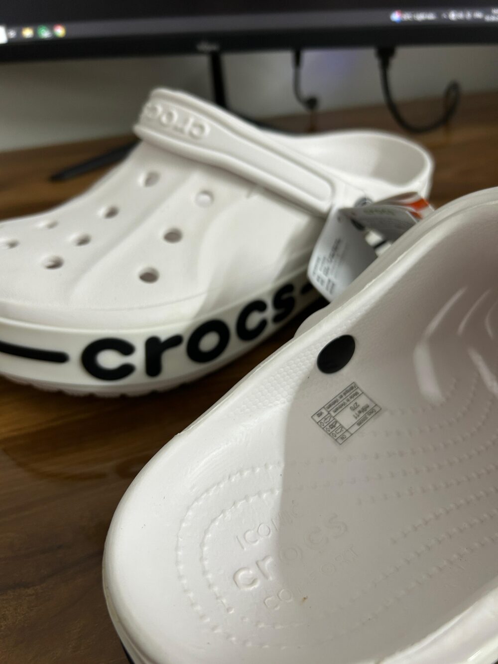Crocs Bayaband Clogs (White) - Image 3