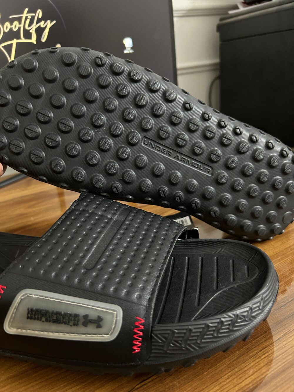 Under Armour Mercenary XI Slides (Black) - Image 3
