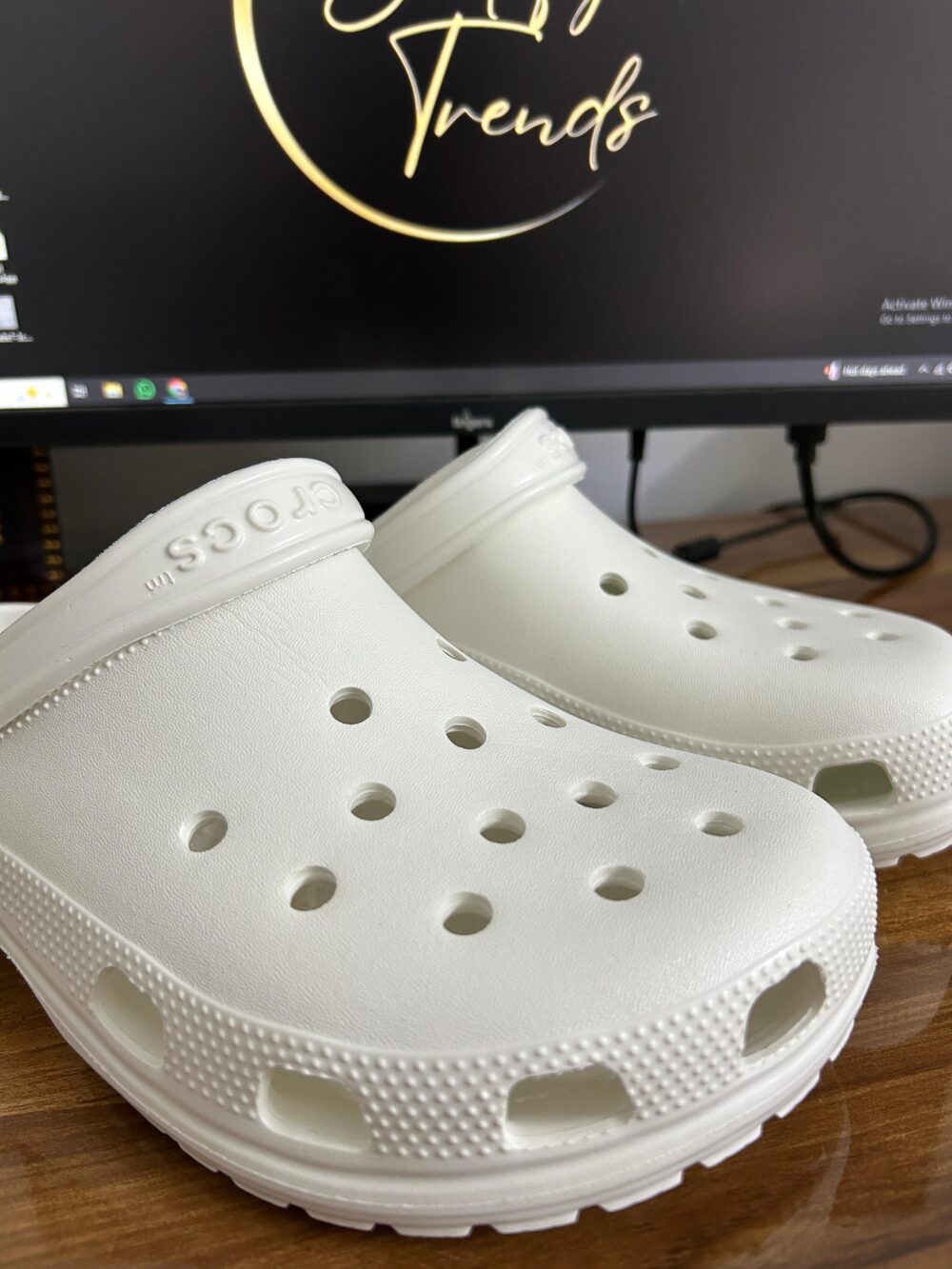 Crocs Classic Clogs (White) - Image 2