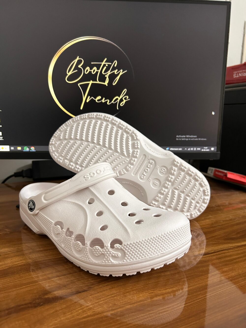 Crocs Baya Clogs (White) - Image 3
