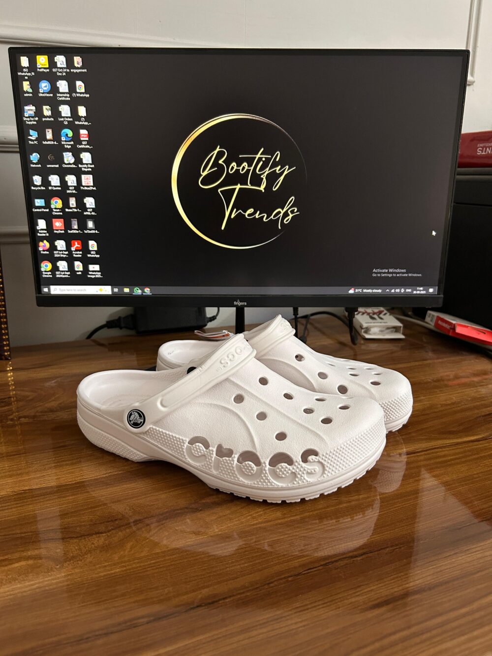 Crocs Baya Clogs (White)