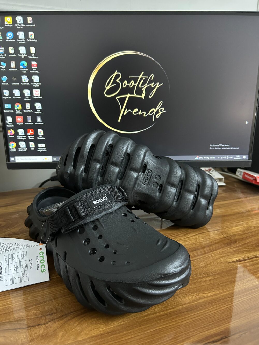 Crocs Echo Clogs (Black) - Image 3